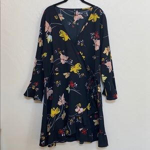 Black floral dress